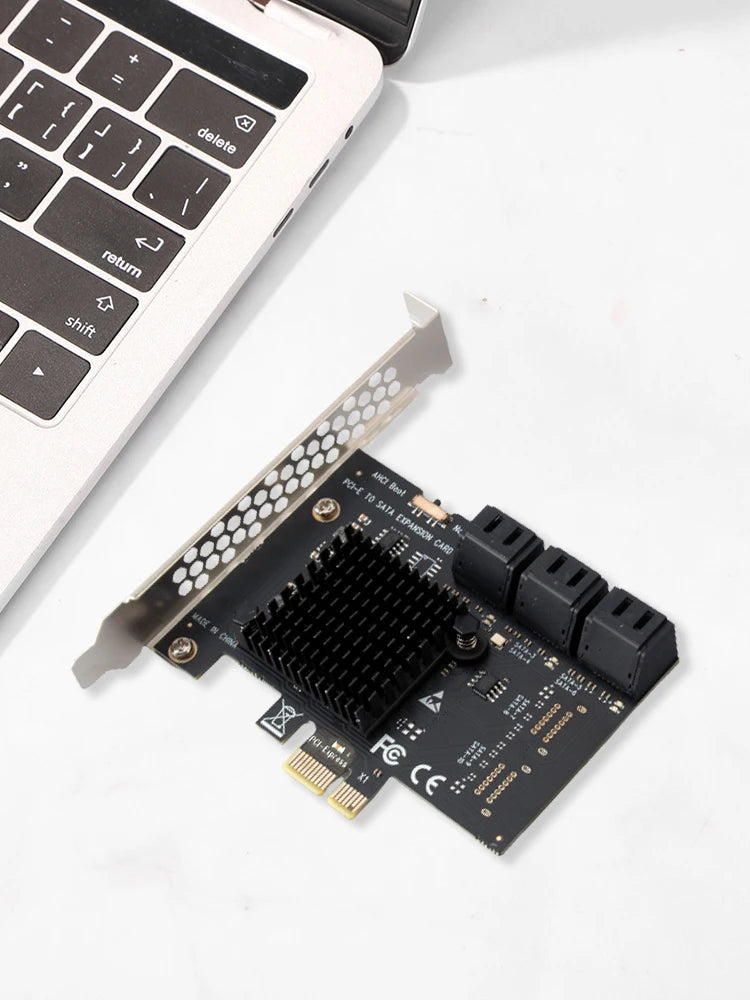 PCI-E 1X SATA3 0 6 Port Expansion Card 6Gbps Mini Express Windows