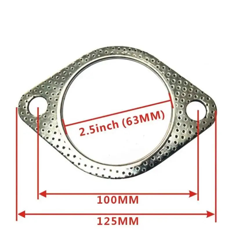 CM1Pc Durable Temp Reinforced Exhaust Flange Gasket Universal Fit Car
