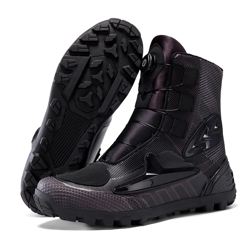 Lexsan Motorcycle Boots Men Leather Motos Breathable Anti Slip Zpaxo JC-0025 2 45