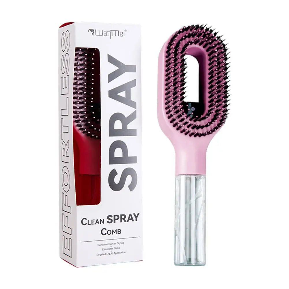 Anti-Static Spray Bottle Comb – Portable Wet & Dry Hair Comb Hair Styling Comb Zpaxo C