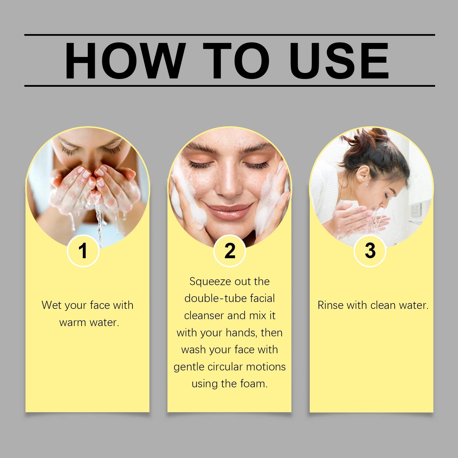 Amino Acid Cleanser Gently Cleansing Facial Skin Oil Control Clean Pores and Less Oil Moisturizing Nourishing Skin Care Cleanser Zpaxo