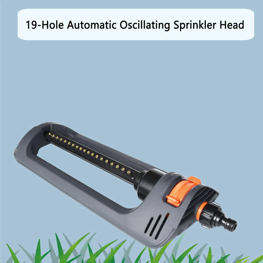19 Holes Lawn Sprinkler 4 Spray Modes Garden Water Oscillating