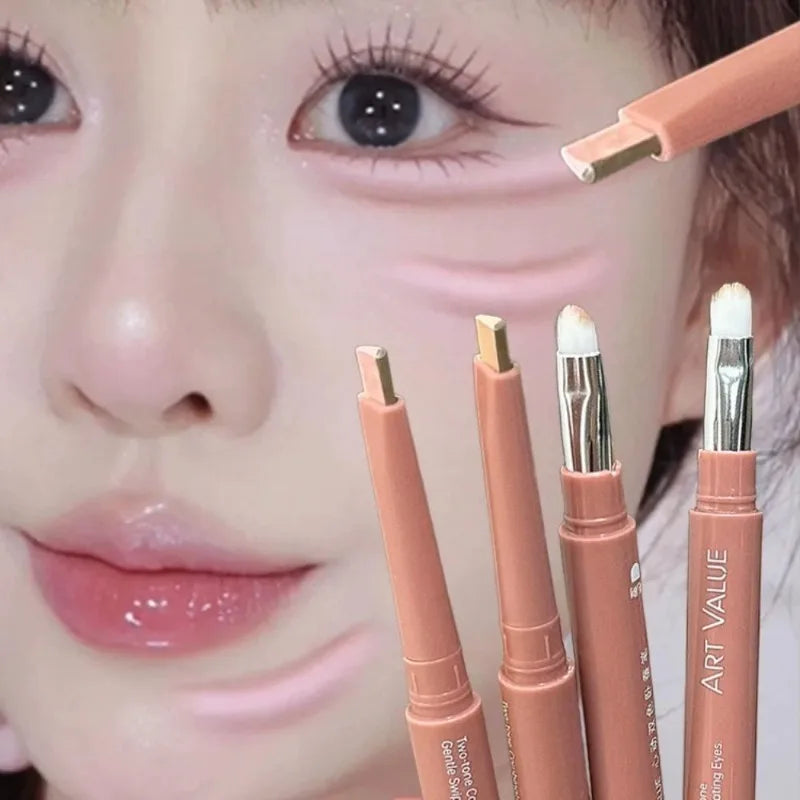 1 Bicolor Lying Silkworms Pen Highlighter Nude Lower Eyelid Contour