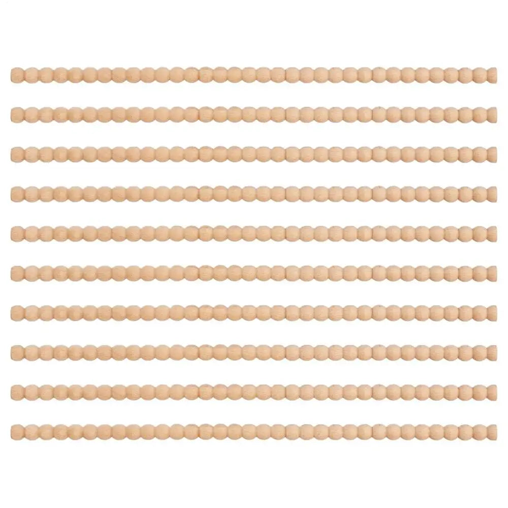 Half Round Wooden Beaded Molding Sticks Multifunctional Craft Wood