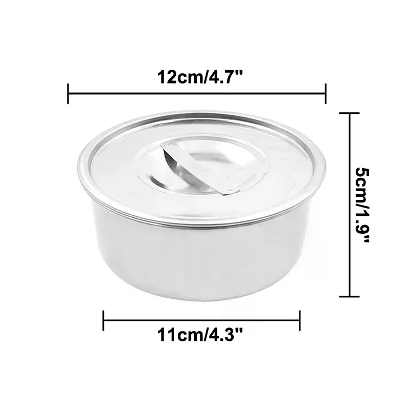 Stainless Steel Steamed Egg Bowl Ramen Rice Fruit Salad Stew Bowls With Lids Soup Cup Food Container Kitchen Tableware Supplies Zpaxo