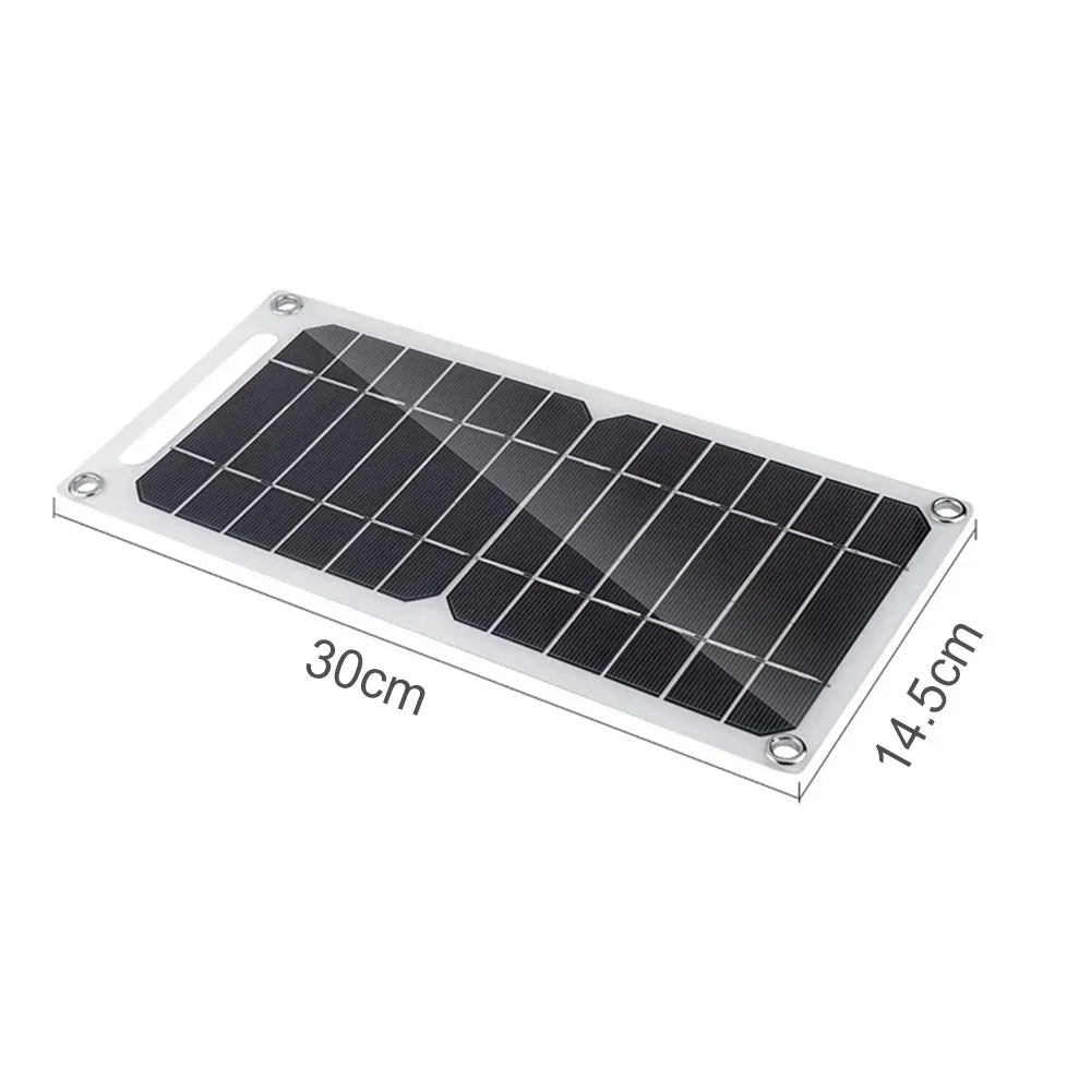30W Portable Solar Panel 5V Plate WithUSB Safe Stabilize Charger
