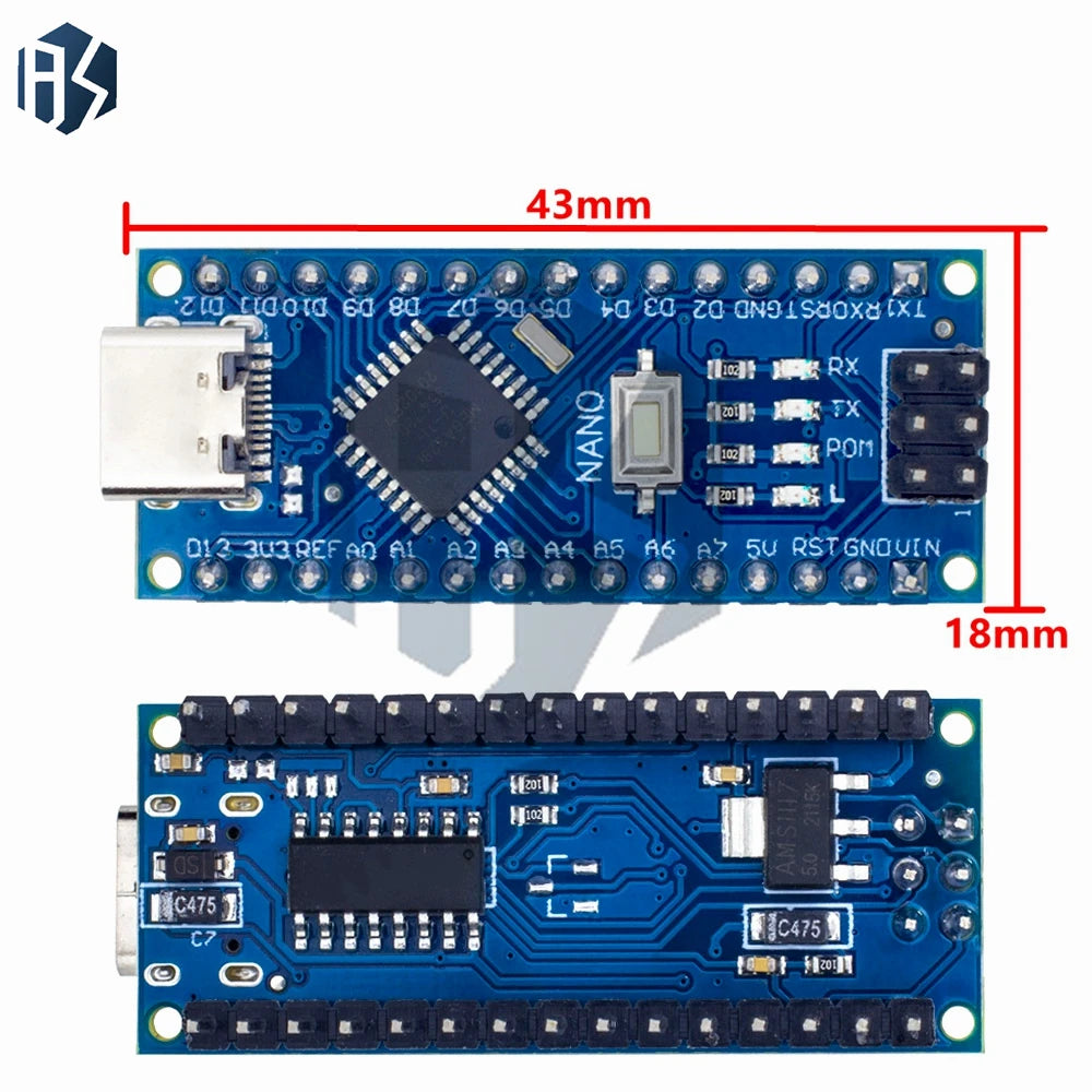 Nano 3 0 Atmega328 Weld Controller Compatible Board TYPE-C Module PCB Zpaxo