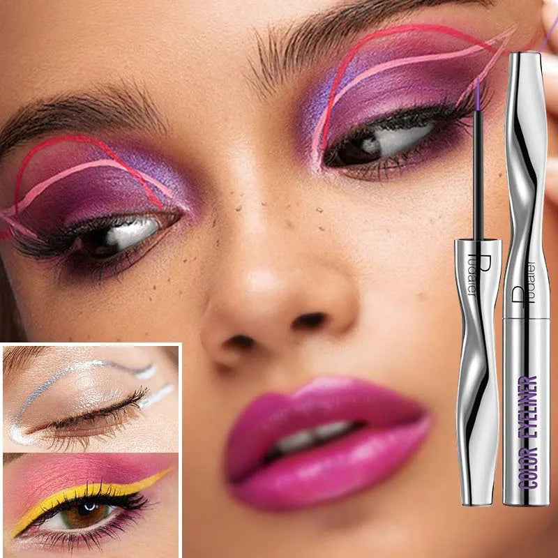 Colourful Eyeliner Liquid Waterproof Matte Pearllight Pen Long Zpaxo