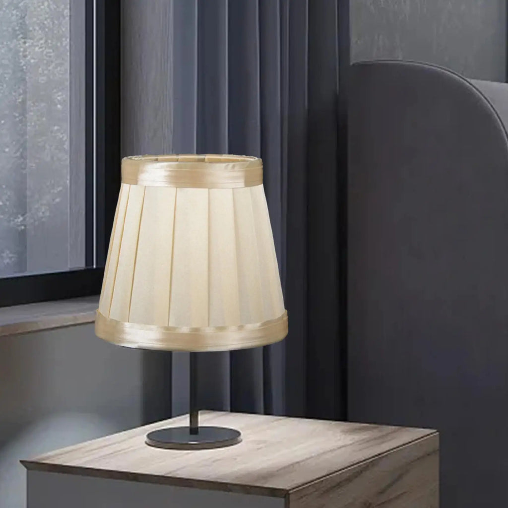 Table Lamp Shade Cover Bedside Light Cover Cloth Lampshade Elegant Convenient Assemble Accessories for Household Decoration Zpaxo