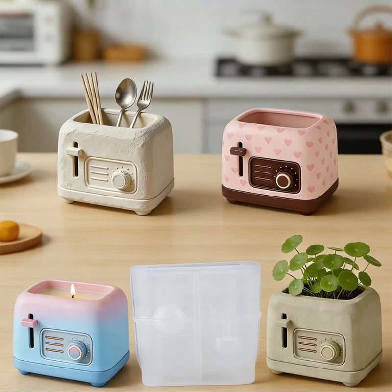 3D Bread Machine Silicone Mold – Candle Soap & Resin Casting Silicone Craft Mold Zpaxo