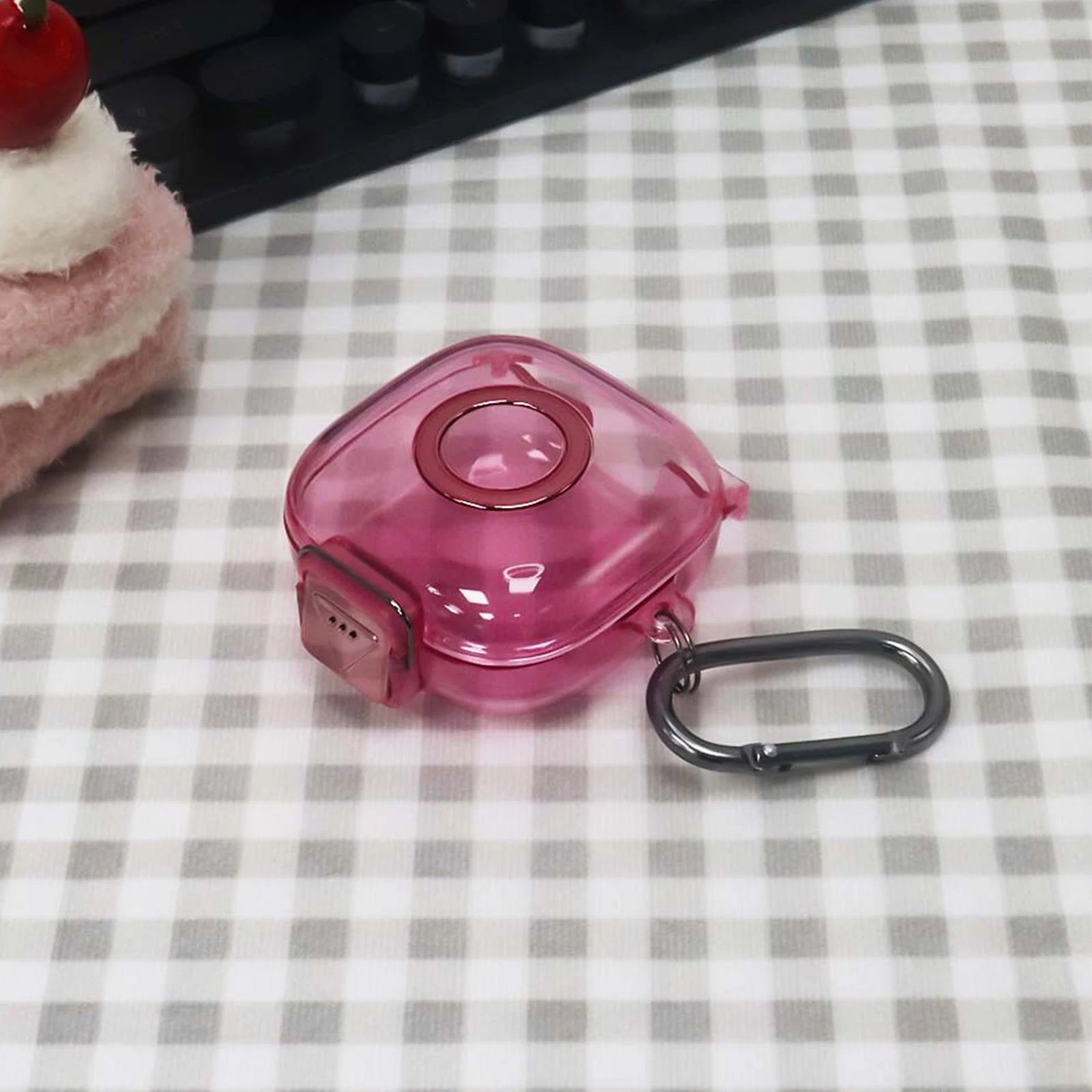 TPU Earphone Case Anker Soundcore P31i Safety Lock Carabiner Clear