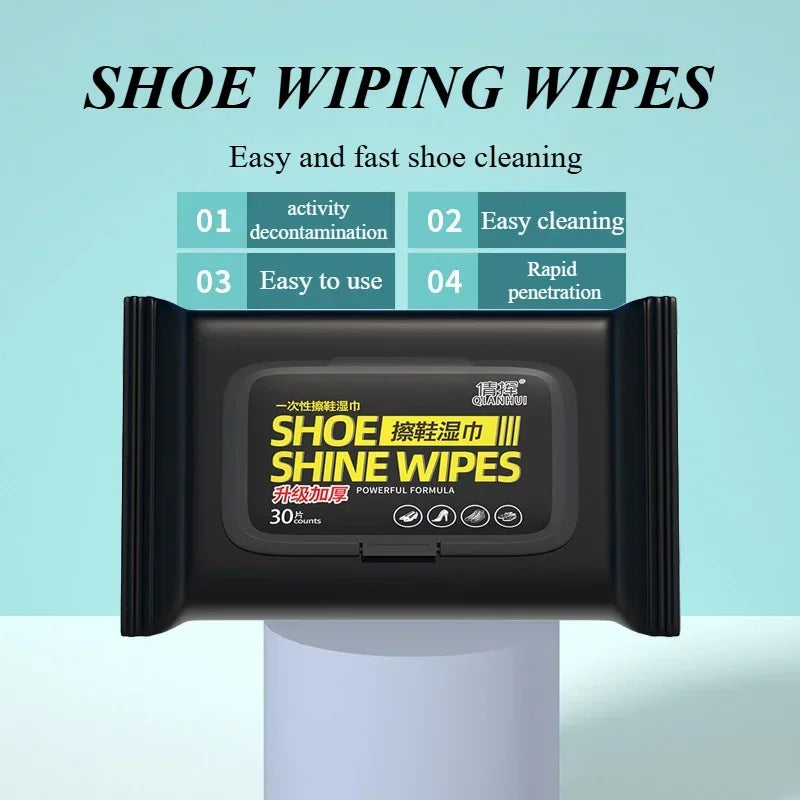12-60Pcs Disposable Shoes Clean Wipes Portable White Shoes Cleaning Care Wipes Sneakers Cleaning Quick Wet Wipe VIE LENTE Zpaxo