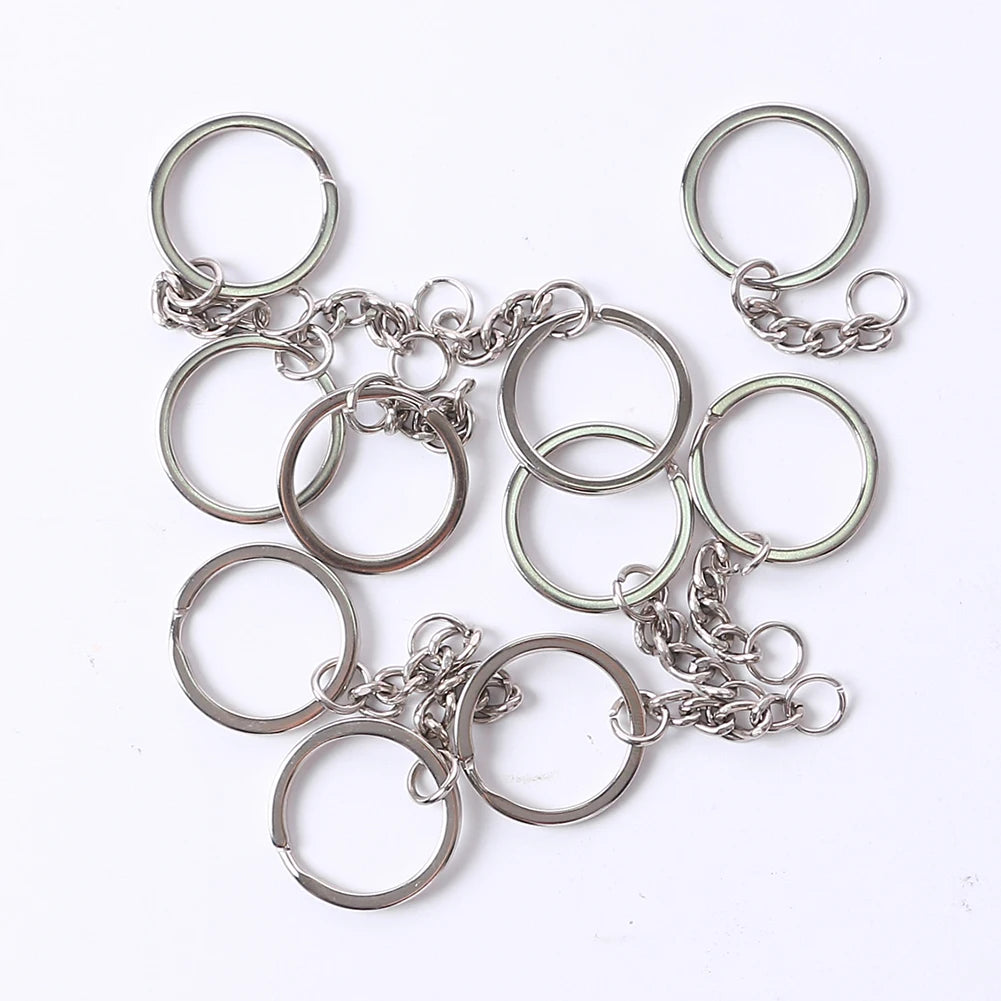 20Pcs Heart Keychain Molds Set 10 Heart Silicone Mold with Hole 10 Key Rings Pendant Jewelry Making for Valentine's Day Wedding Zpaxo