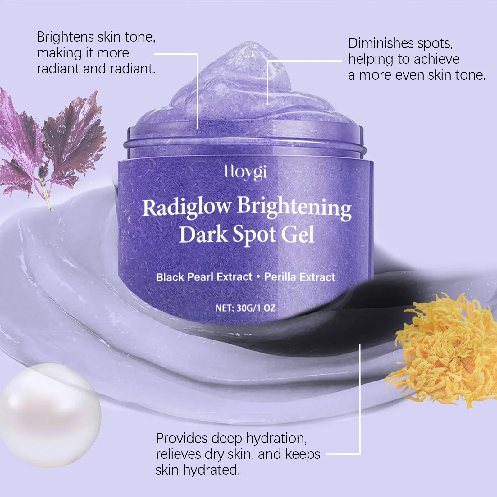 Perilla Dark Spots Remover Gel for Face Reduce Melasma Melanin Anti Acne Oil Control Pigmentation Removal Brightening Skin Care Zpaxo