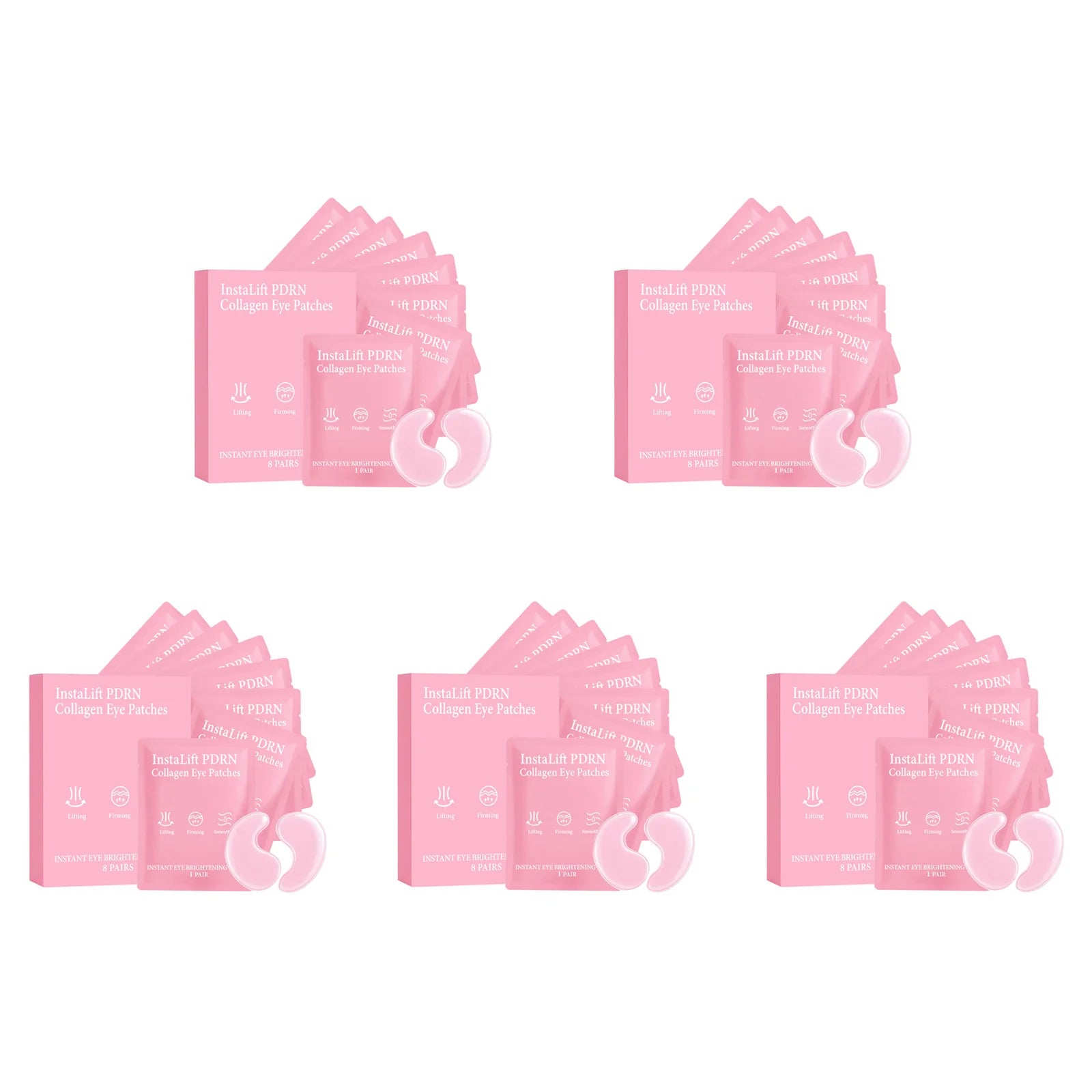 PDRN Collagen Eye Patches – Dark Circles, Bags & Wrinkles Eye Patches Mask Zpaxo 40Pcs Boxed