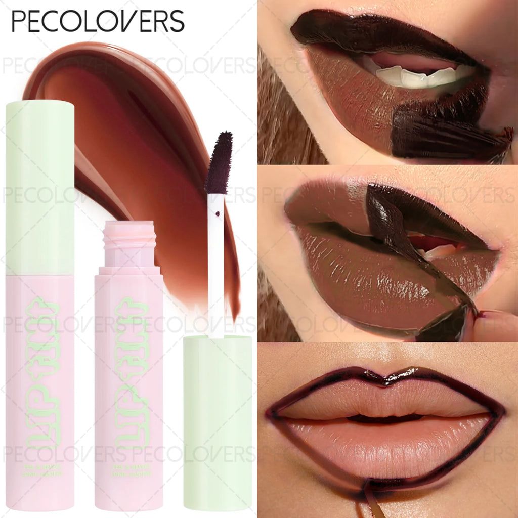 1PC Peelable Lip Gloss - Quick Film Formation, High Color Rendering, Long-lasting, Non-stick Cup, Suitable for All Makeup Looks Zpaxo