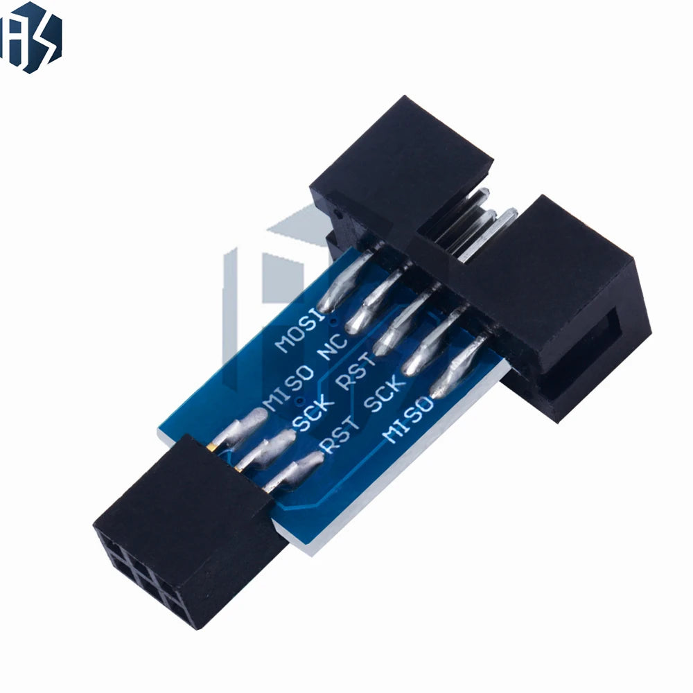 10-Pin 6-Pin Adapter Board AVRISP USBASP STK500 Programmers Universal Zpaxo