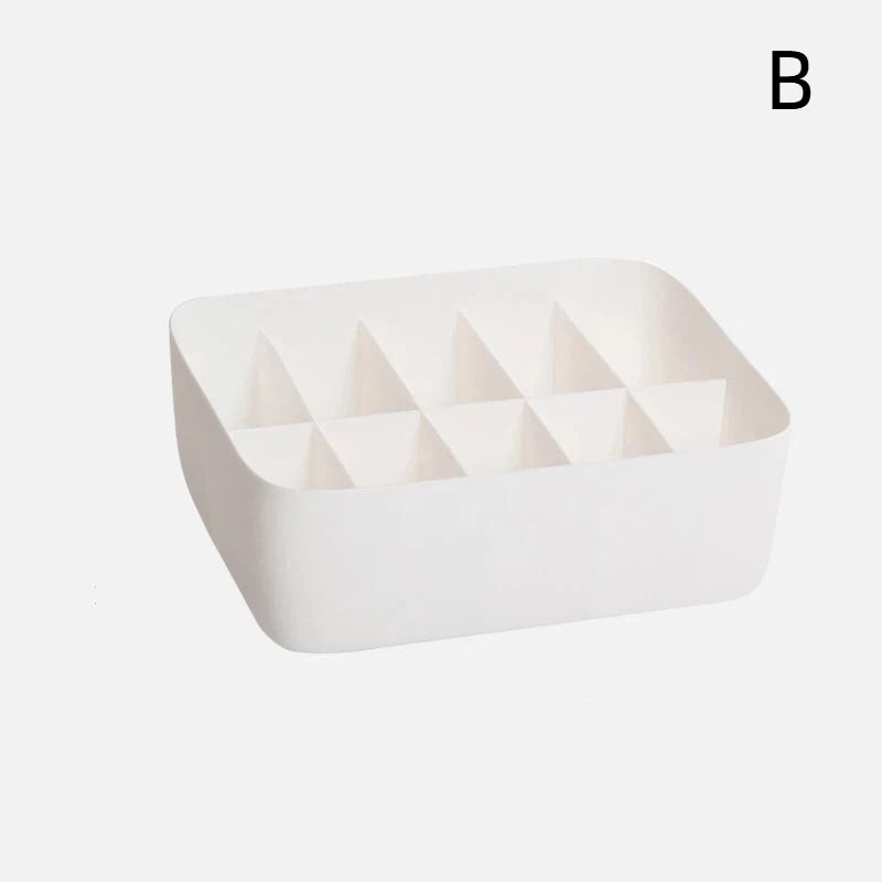 CM1 10 15 Grid Plastic Underwear Storage Box Removable Dividers Lids