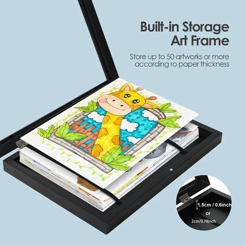 3D Picture Frames Children's Artwork Hollow Floating Baby Growth