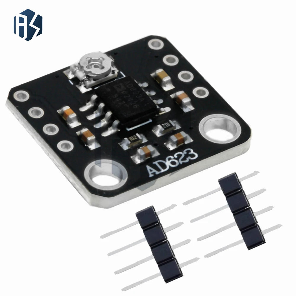 AD623 Instrument Amp Board Adjustable Gain 3-12V Single Dual Power Zpaxo
