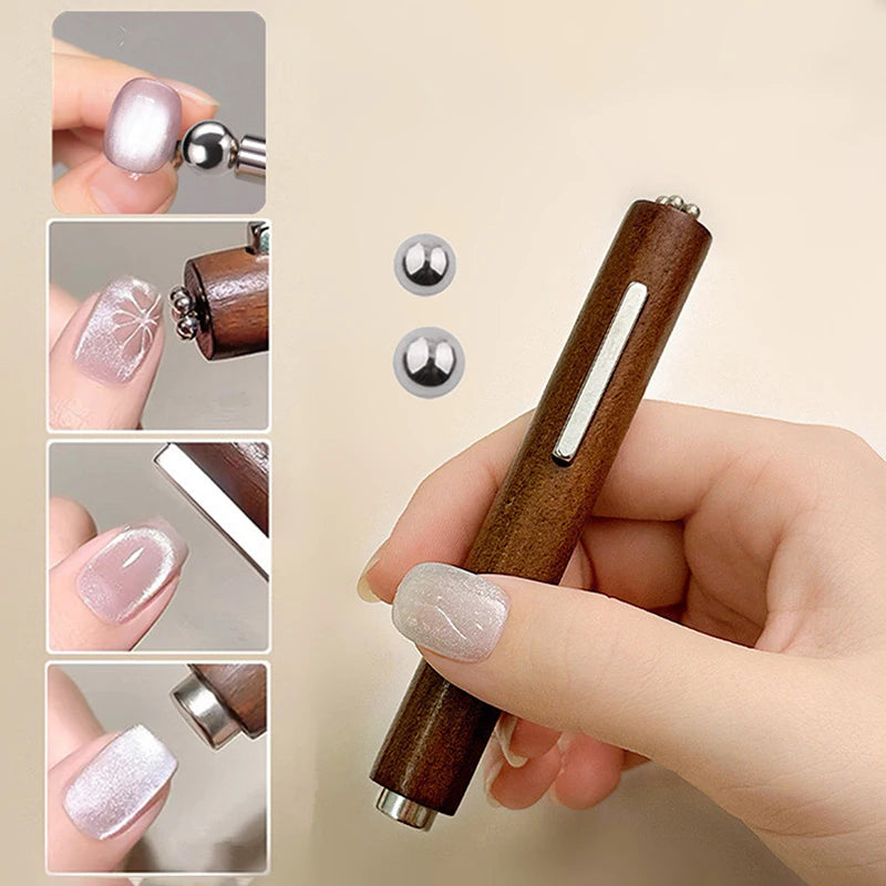 3-in-1 Multifunctional Magnetic Cat's Eye Nail Magnet Stick Beads Zpaxo