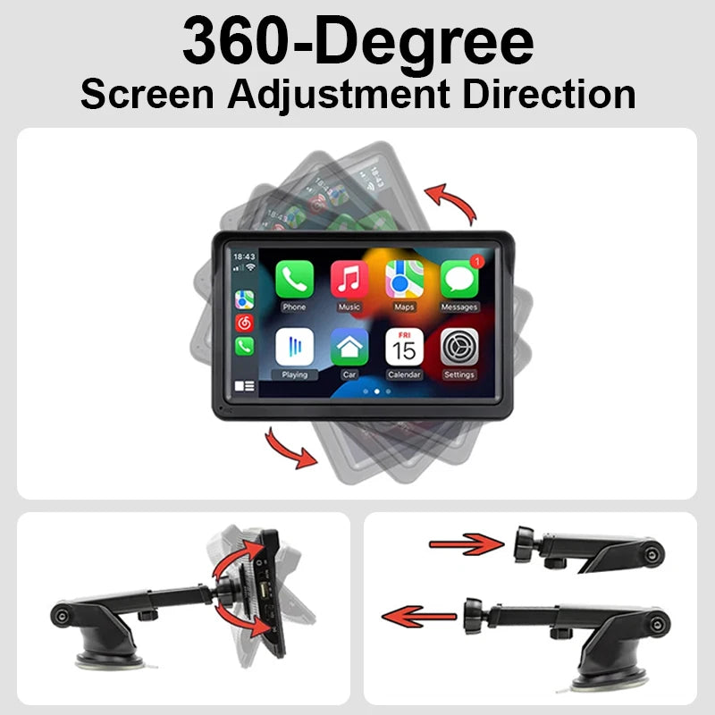 Hippcron Carplay Android Auto Car Radio Multimedia Video Player Touch Zpaxo