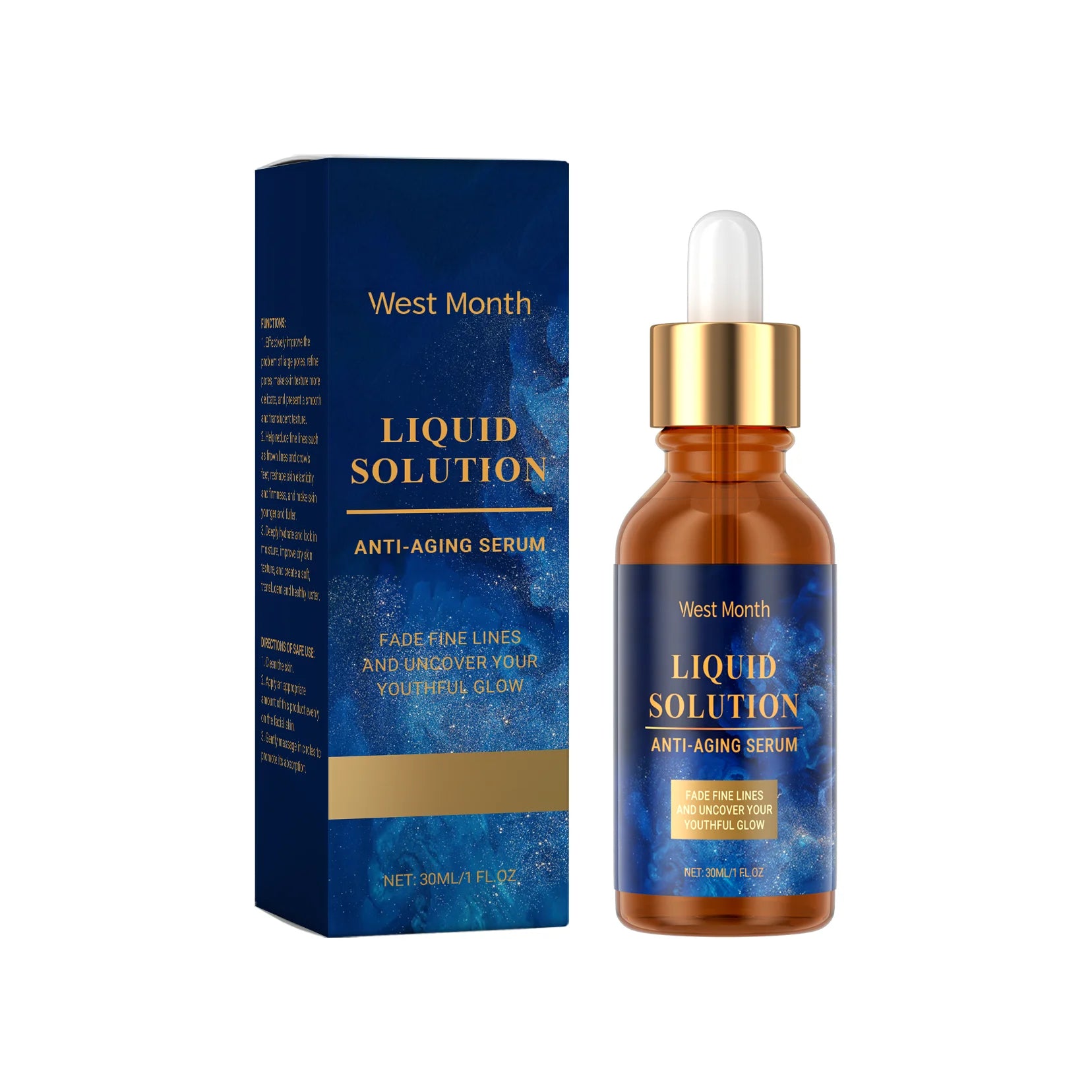 Anti Aging Facial Serum Firming Lifting Fade Fine Lines Deep Moisturizing Whitening Anti Dark Circles Wrinkle Remover Face Cream Zpaxo 30ml Serum