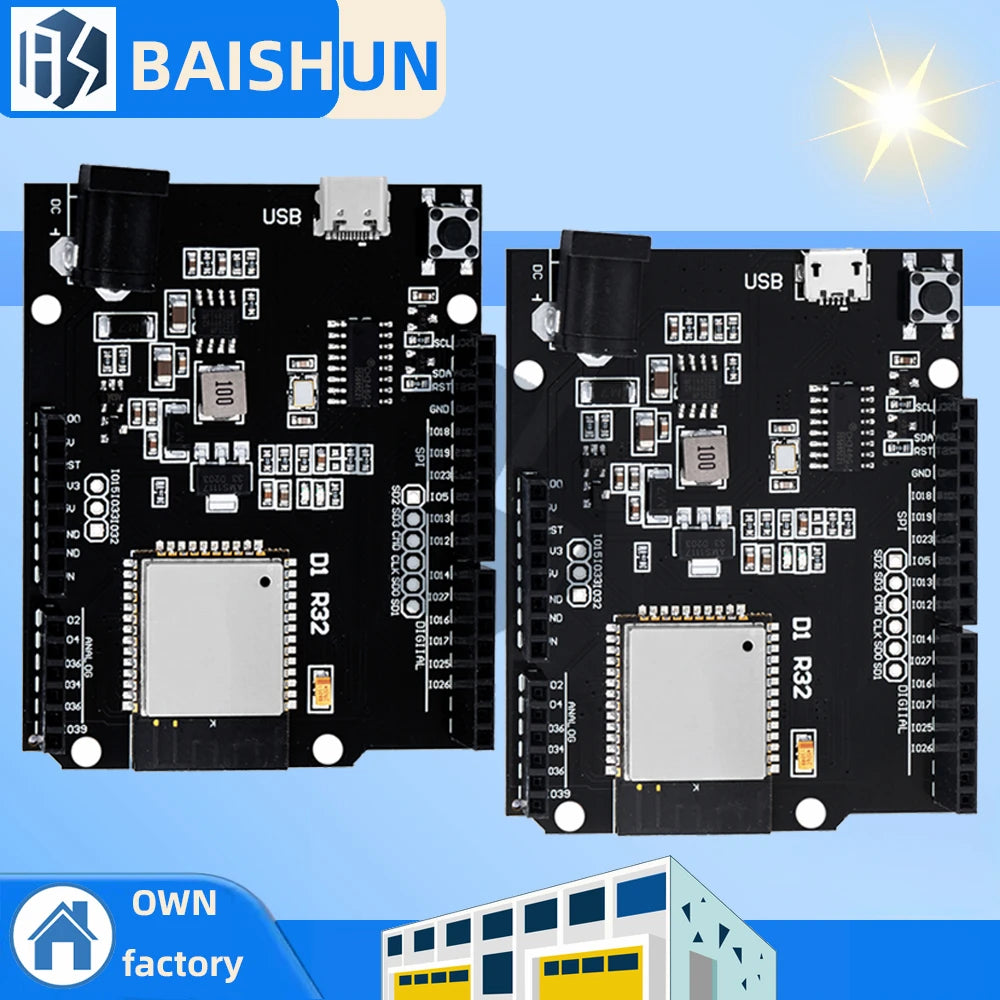 Wemos D1 R32 ESP32 Development Board Type-c USB Wifi Bluetooth 4MB Zpaxo