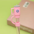 Silicone Straw Cover Caps 10mm – Fits Stanley Cup Straws Straw Tip Cover Zpaxo Pink