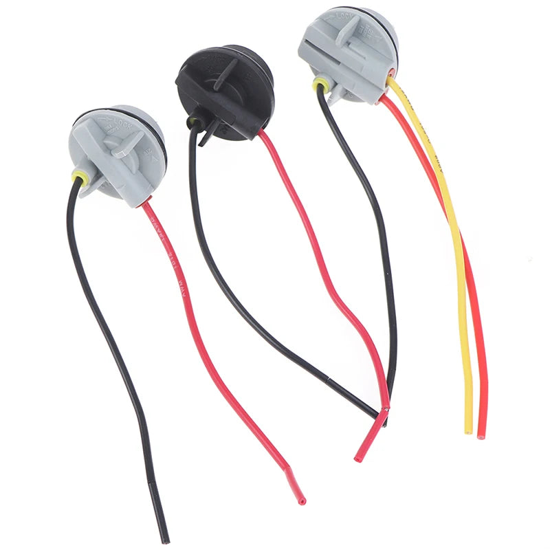 2-Pack 1156 1157 BAY15D Pre-Wired Bulb Socket Adapter Connector