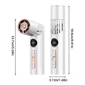 Electric Fan Handheld Foldable Mini Digital Display Equipment Travel Makeup Fan For Summer Camping Outdoor Beach Festival Sports Zpaxo China Mainland White