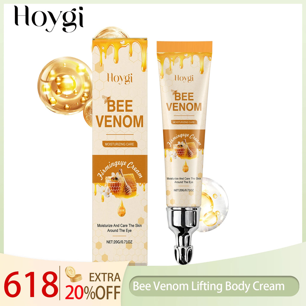 Hoygi Bee Venom Firming Anti Wrinkle Eye Cream Elastic Hydration Lifts Tightens Skin Solving Wrinkles Fine Lines Natural Serum Zpaxo