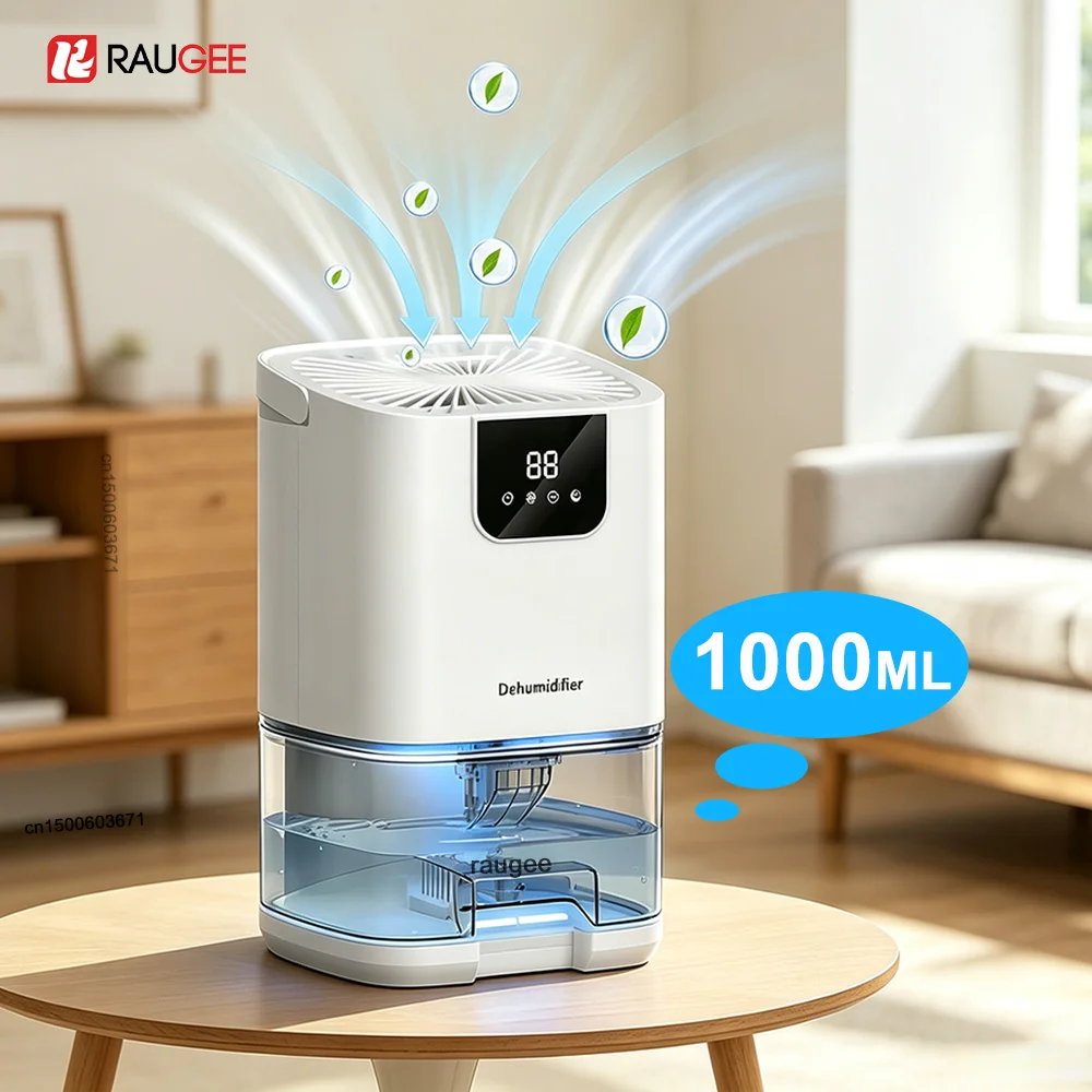 Portable Dehumidifier Air Purifier Dryer Low Noise Efficient Moisture