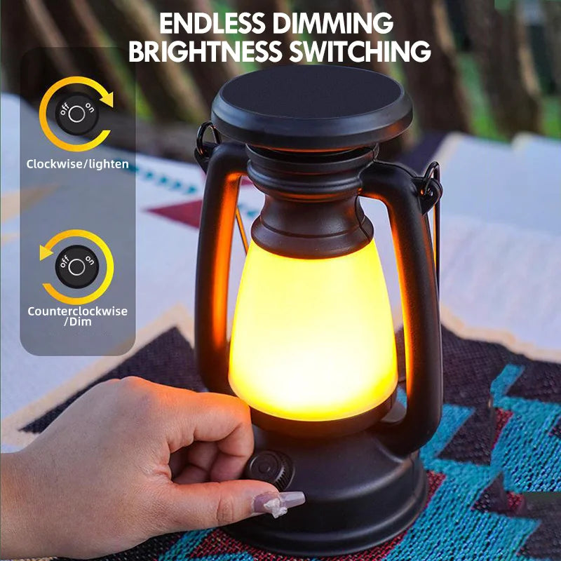 Charging Decoration Atmosphere Light Retro Horse Led Desk Lamp