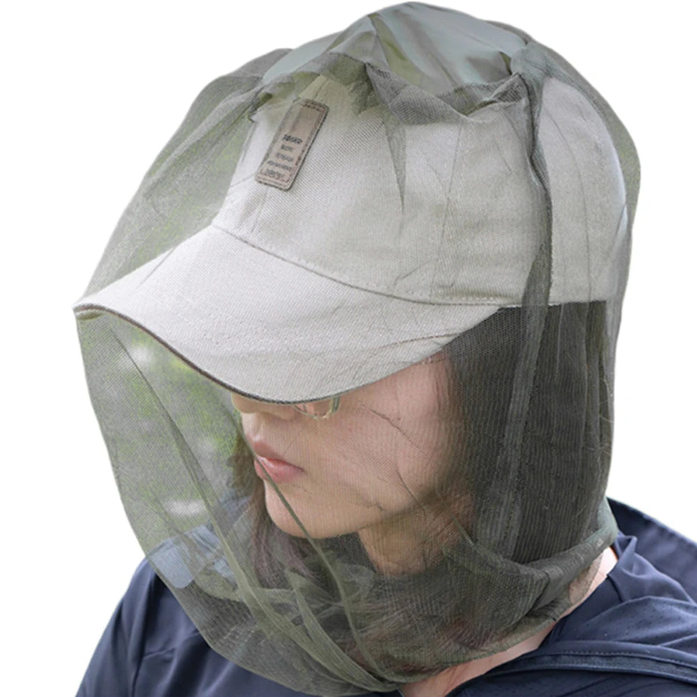 Insect Shield Face Mask Cover Net Neck Fly Netting Hood Outdoor