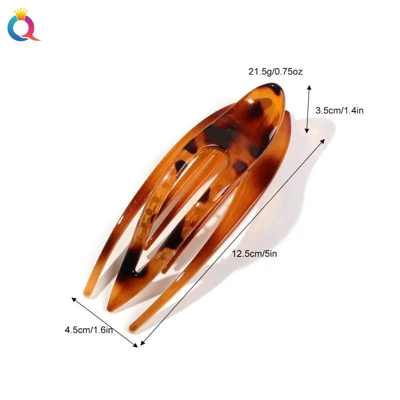 Chic Acrylic Duckbill Hairpin Crab Hair Claw Clip Women Girls Decor Zpaxo