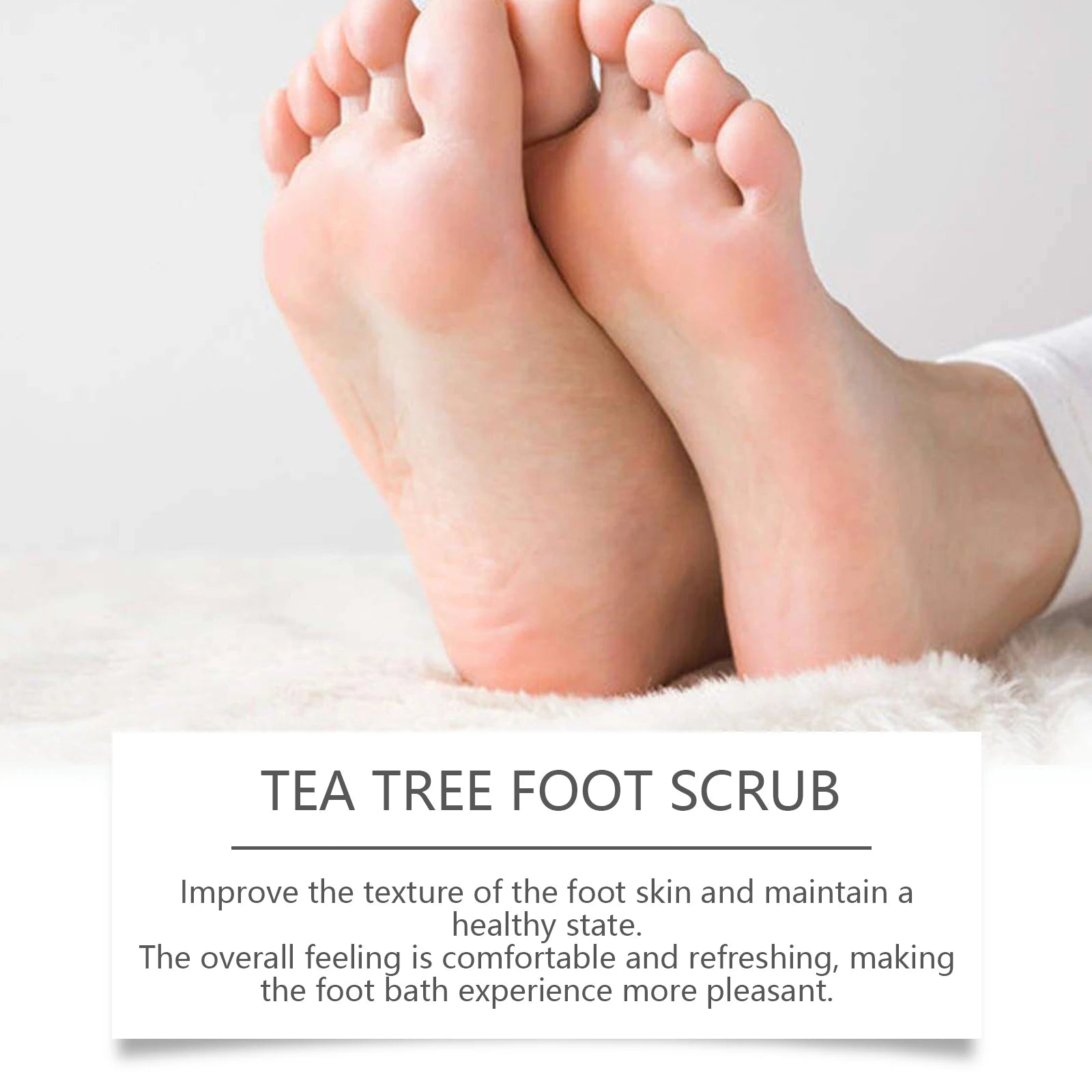 Hoygi Tea Tree Foot Scrub – Exfoliate & Soften Dry Feet Foot Scrub Zpaxo