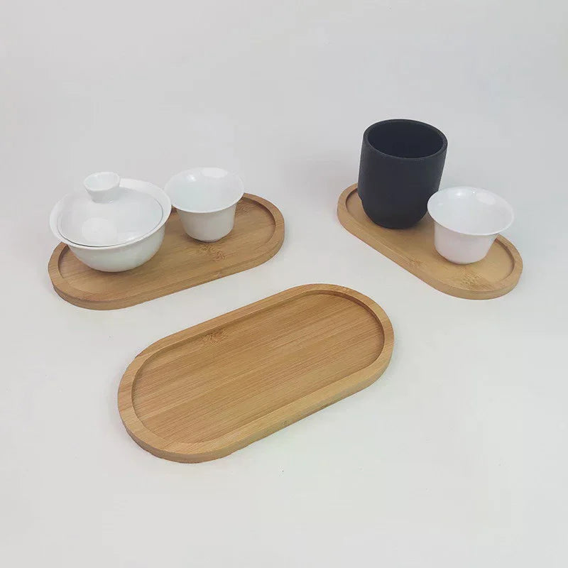 Wooden Plate Tableware Solid Wood Round Dessert Plate Japanese-style Wooden Tray Snack Plate Dried Fruit Plate Zpaxo