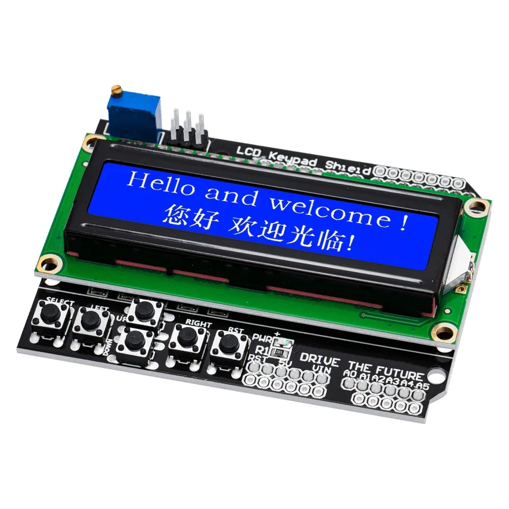 LCD Keypad Shield LCD1602 1602 Module Display Arduino ATMEGA328 Zpaxo LCD1602