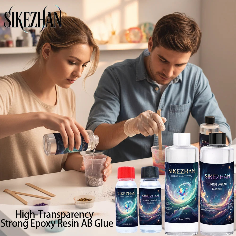 1:1 Crystal Clear Epoxy Resin Kit High Gloss & Bubbles Free Art Resin Supplies for Coating and Casting Craft DIY Jewelry Making Zpaxo