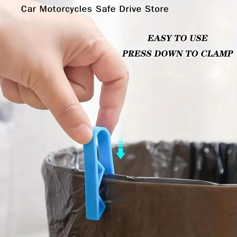 CM10 Innovative Trash Can Clips Non Slip Bag Holder Stylish Divider