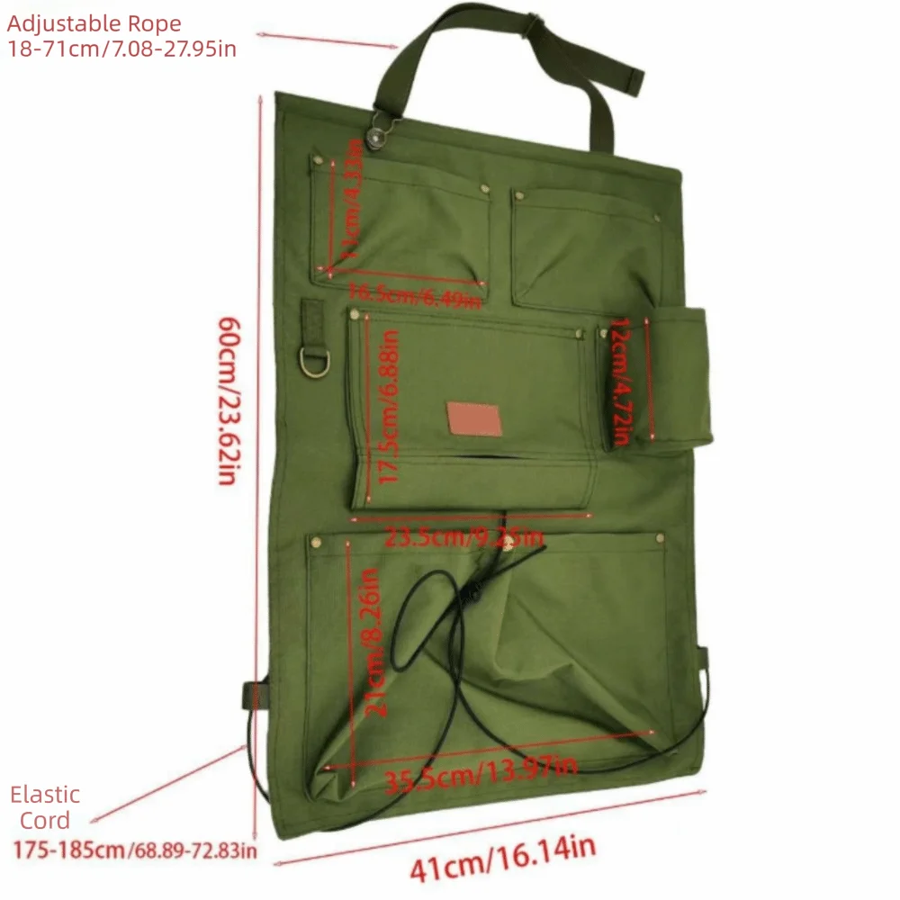 Multiple Compartment Car Seats Back Organizer Canvas Material Bottle Holder Automotive Back Pockets Kids Kick Mat Zpaxo
