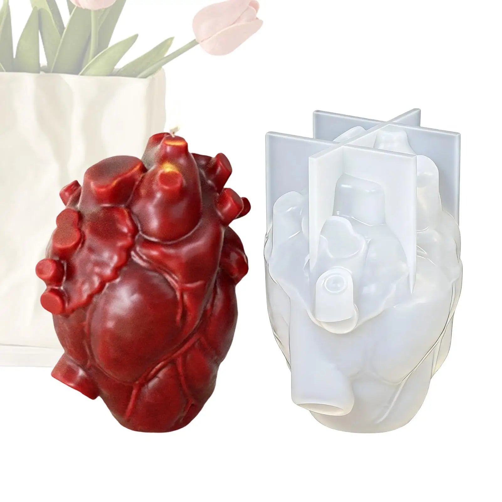 Heart Organ Silicone Mold 3D Anatomical Human Shape Plaster Candle