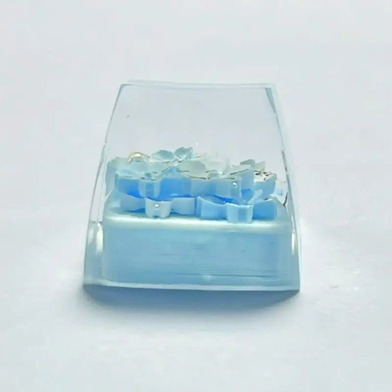 652F Semitransparent 3D Blossomy Rosin Keycaps Mechanical Keyboards Zpaxo