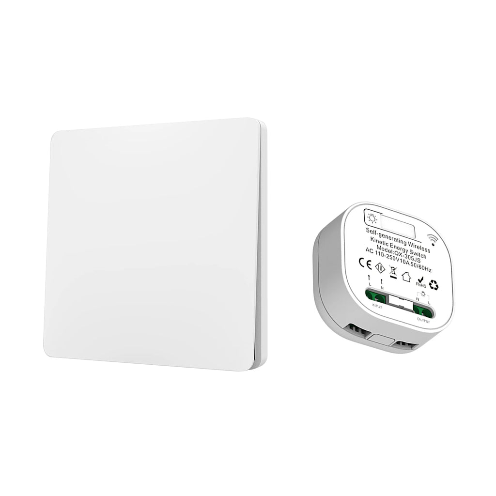 RF 433 92MHz Frameless Large Panel Self Powered Wireless Switch