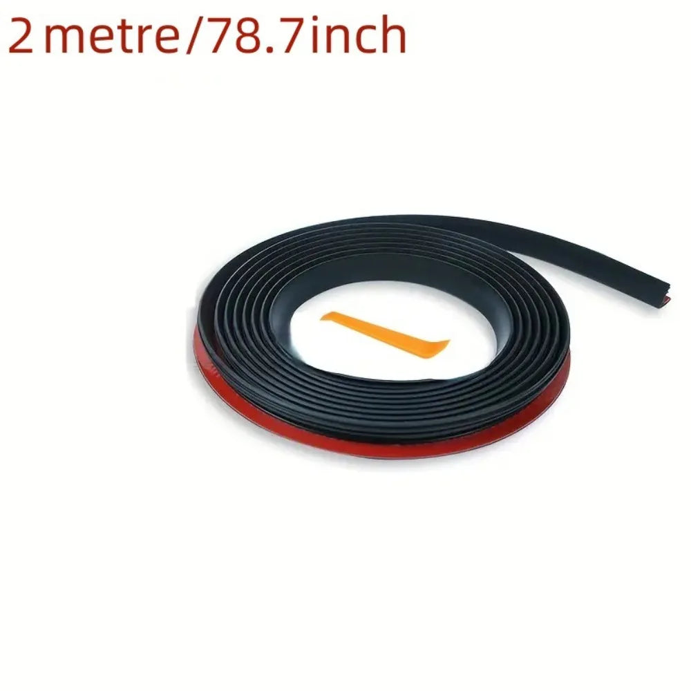 Rubber Material Car Rubber Sealing Strips Universal Fit Windproof Noise Insulation Strip Anti-Rattle Soundproofing Zpaxo 2 meters