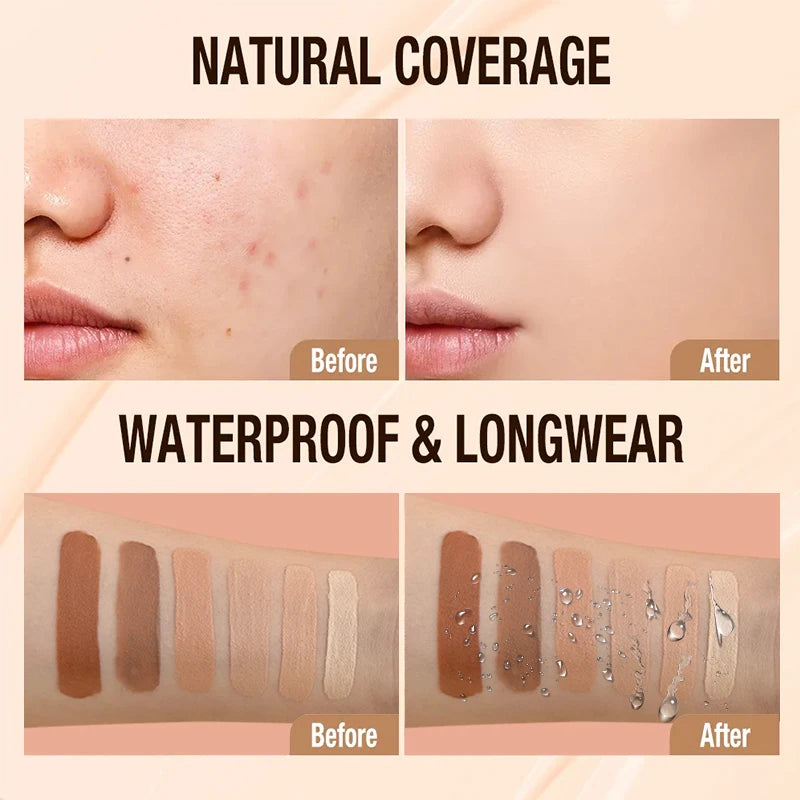 Foundation Cream Lightweight Smooth Makeup Concealer Long-lasting Zpaxo