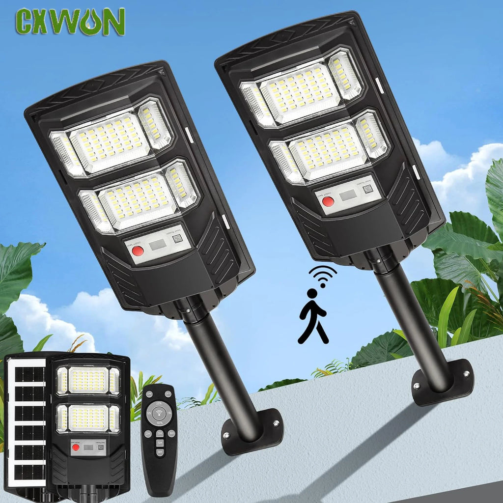 Solar Powerful Wall Lights Outdoor Sunlight Charge Motion Sensor Zpaxo