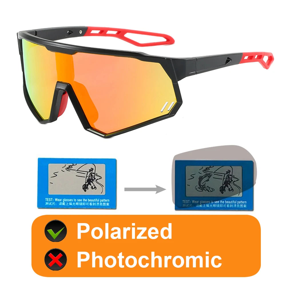 Toptrek Polarized Cycling Sunglasses Photochromic Bike MTB Driving Men Women Glasses Outdoor Sport Hiking Riding Fishing Eyewear Zpaxo GLA05 Polarized