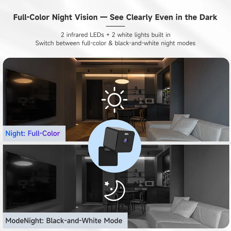 3MP 1296P Eseecloud APP Full WIFI IP Camera Battery Power Low